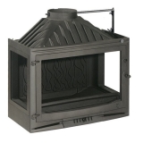Чугунная каминная топка Invicta Hearth 700 Sélénic 3 glass with flue valve